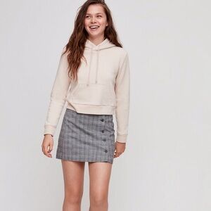 Aritzia Sunday Best Yuri Button Up Plaid Mini Skirt Size 0